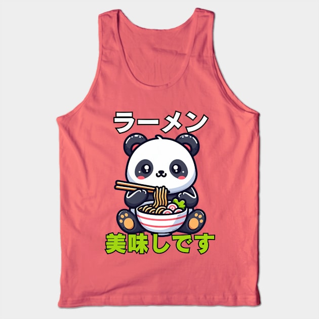 Ramen life Cute panda Tank Top by Japanese Fever